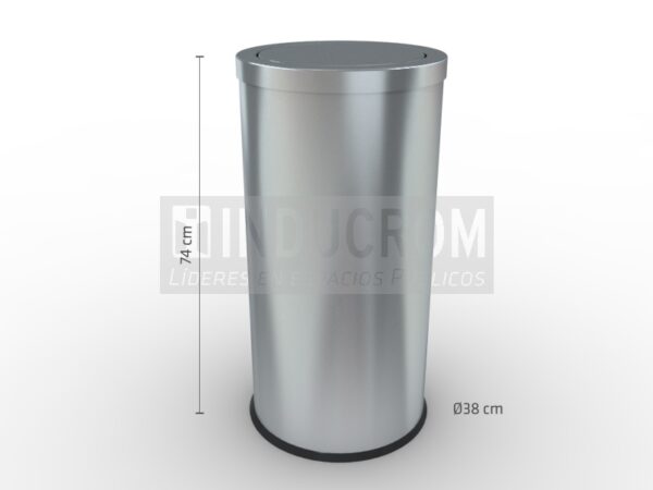 1151-thickbox_default-Praga.jpg Basurero de acero inoxidable Tapa Péndulo Praga