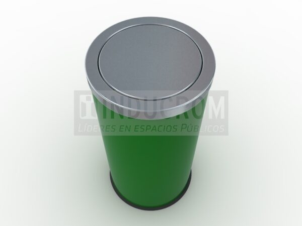 1159-thickbox_default-Praga.jpg Basurero de acero inoxidable Tapa Péndulo Praga