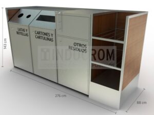 Basurero Ecológico Patio de Comidas