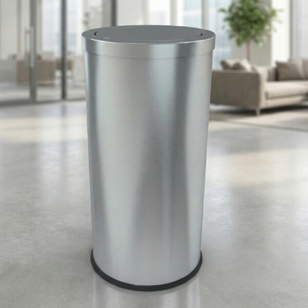 7.jpg Basurero de acero inoxidable Tapa Péndulo Praga